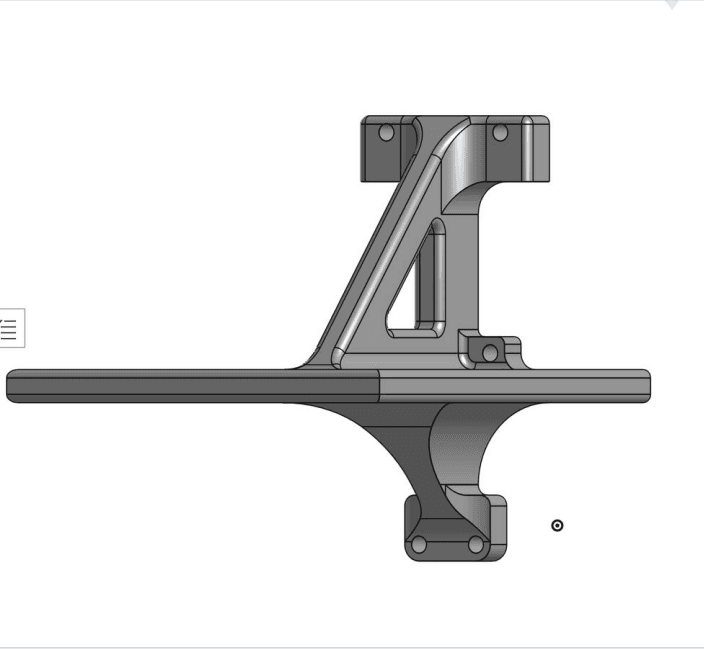 Clamp and support CAD geometry for sensor enclosure