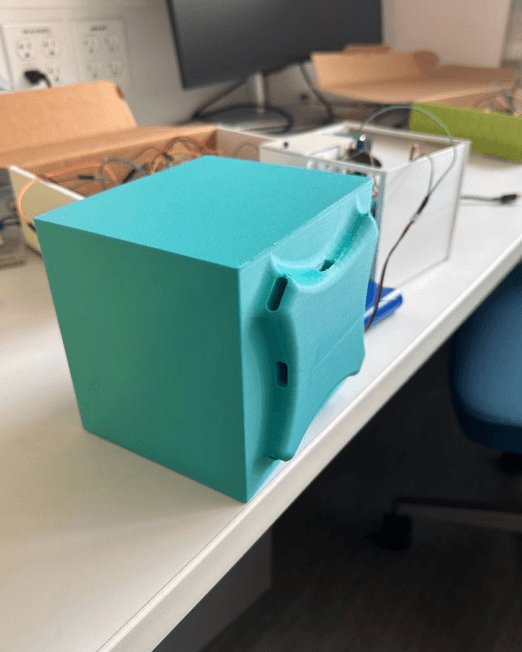 V2 printed box prototype for outdoor sensor enclosure