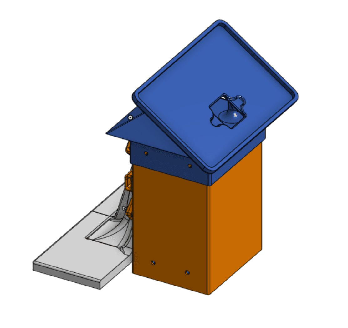 V4 CAD assembly of outdoor air-quality sensor enclosure